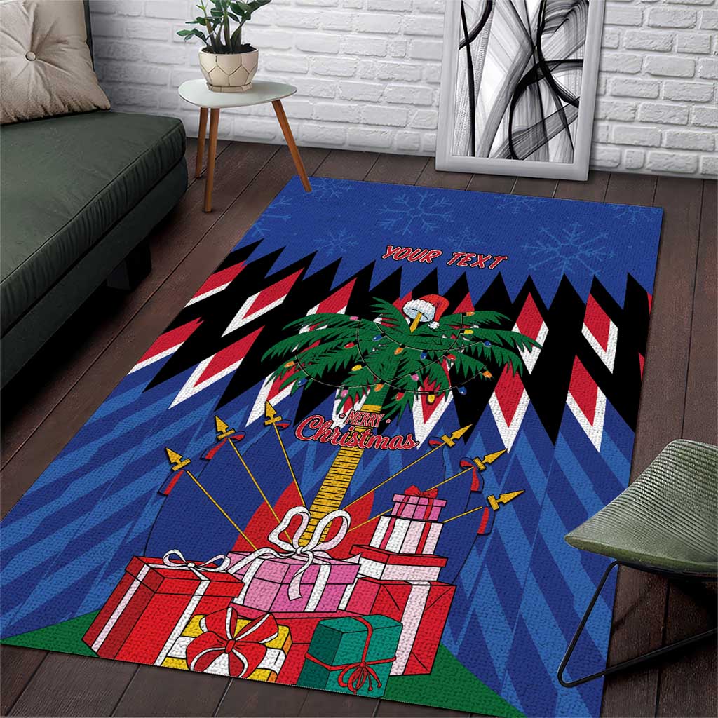 Haiti Afro Christmas Personalized Area Rug Festive Vibes LT7