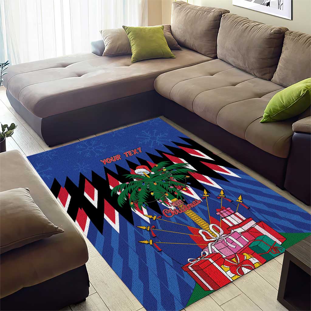 Haiti Afro Christmas Personalized Area Rug Festive Vibes LT7