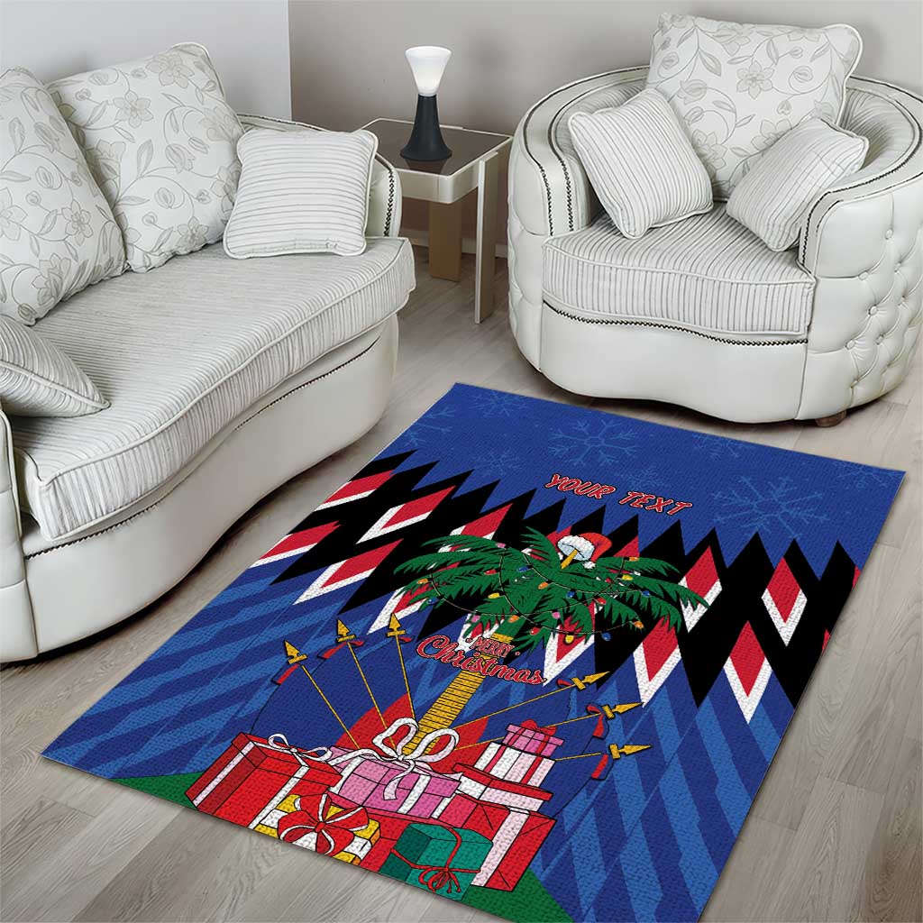 Haiti Afro Christmas Personalized Area Rug Festive Vibes LT7