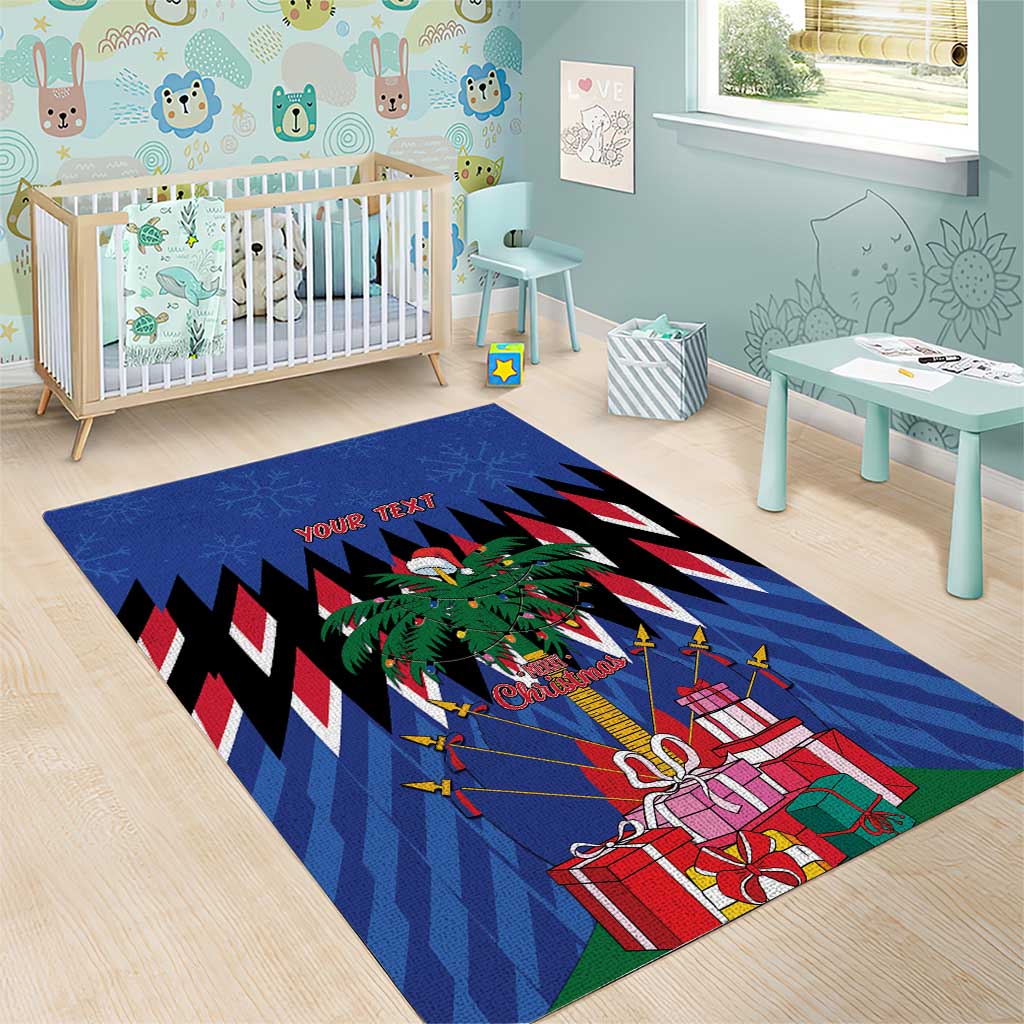 Haiti Afro Christmas Personalized Area Rug Festive Vibes LT7