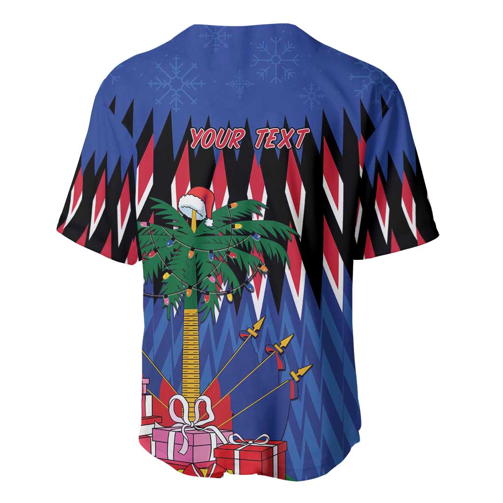Haiti Afro Christmas Personalized Baseball Jersey Festive Vibes LT7