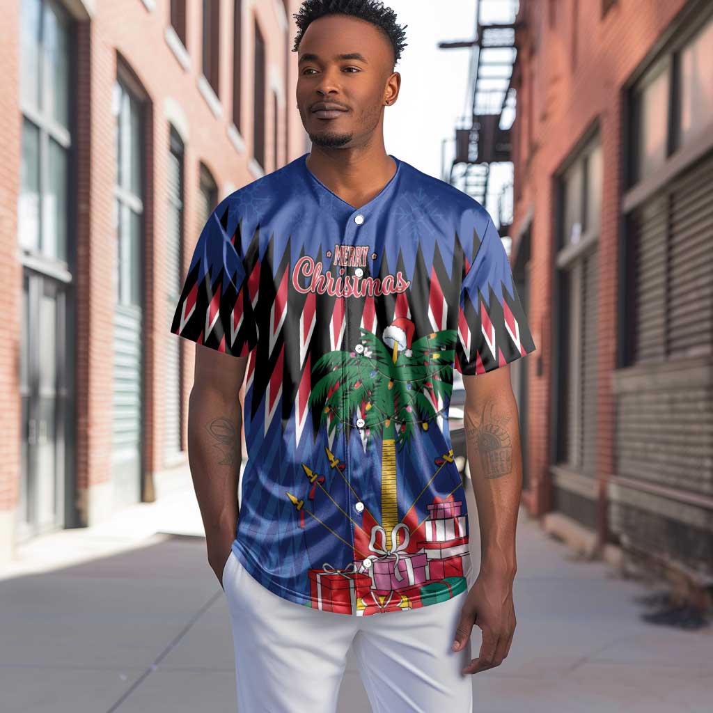 Haiti Afro Christmas Personalized Baseball Jersey Festive Vibes LT7
