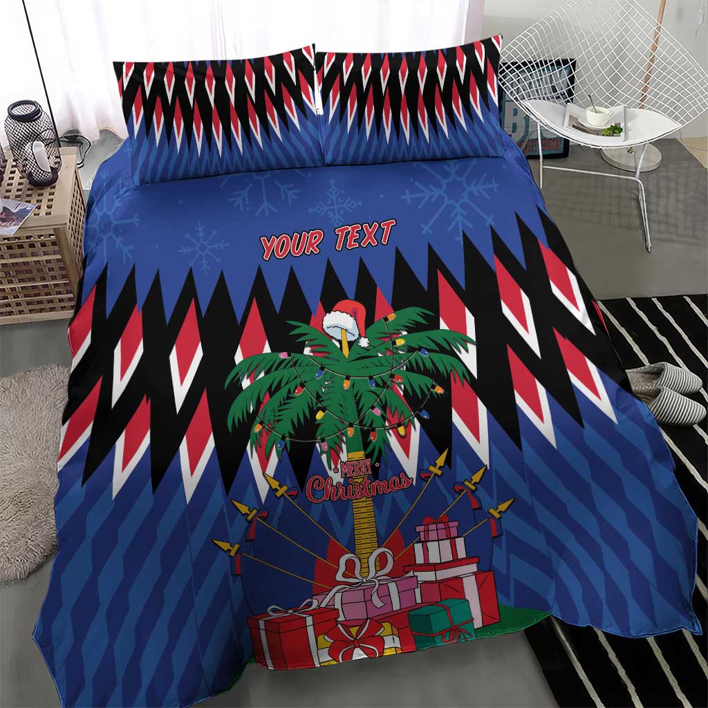 Haiti Afro Christmas Personalized Bedding Set Festive Vibes LT7