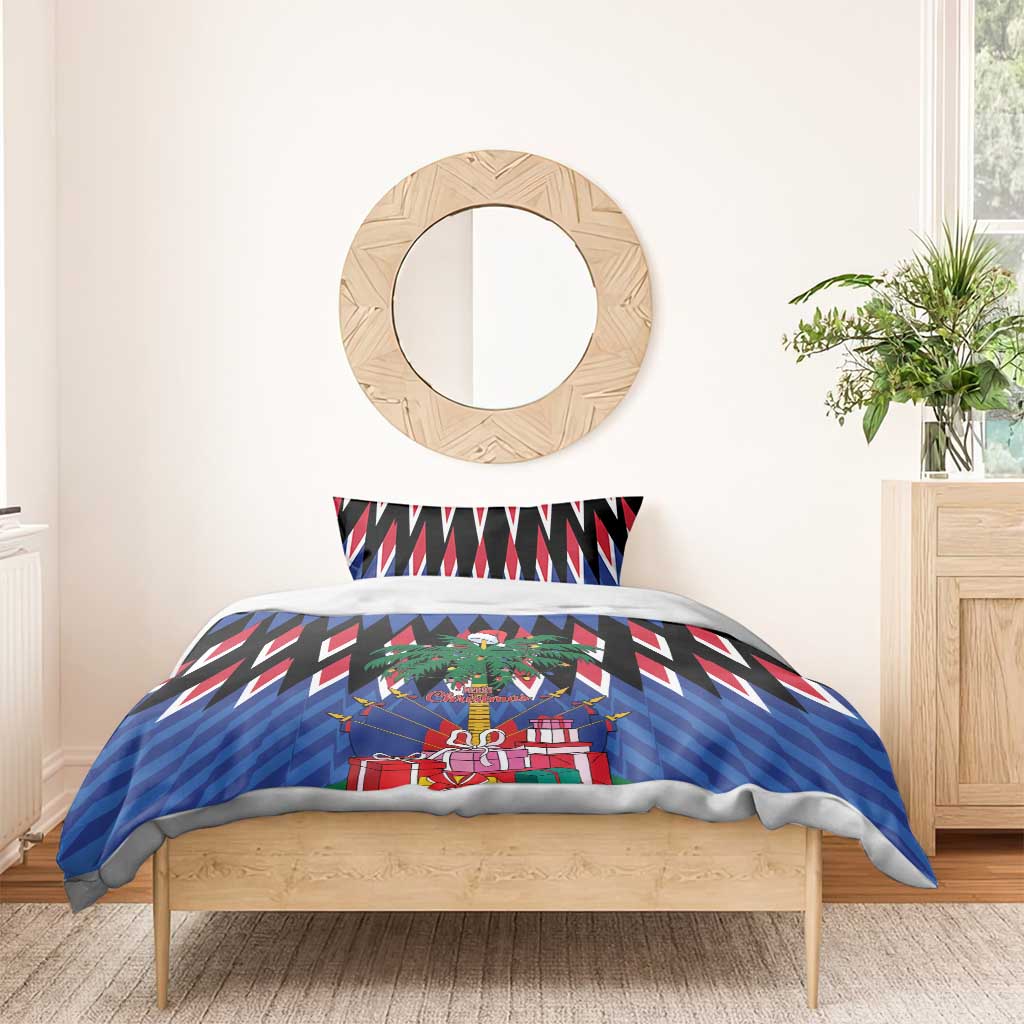 Haiti Afro Christmas Personalized Bedding Set Festive Vibes LT7