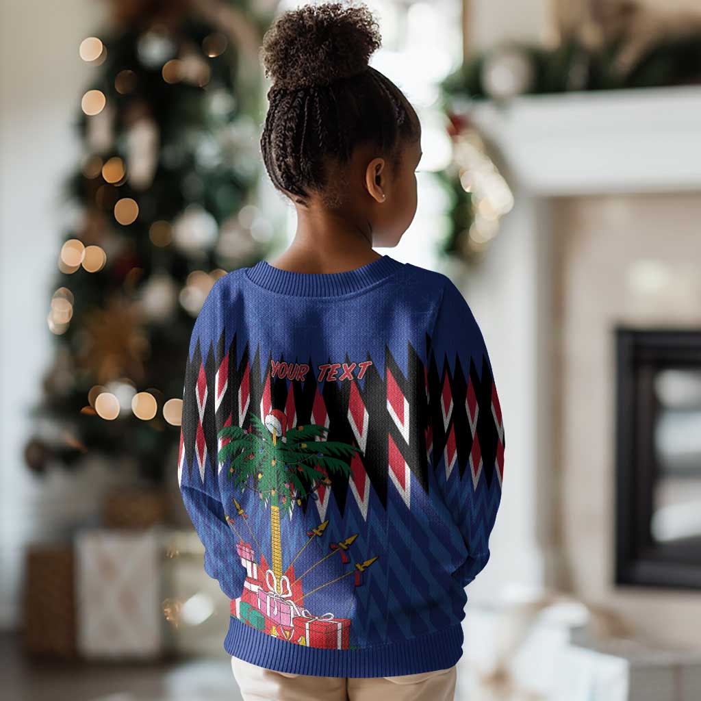 Haiti Afro Christmas Kid Ugly Christmas Sweater Festive Vibes LT7