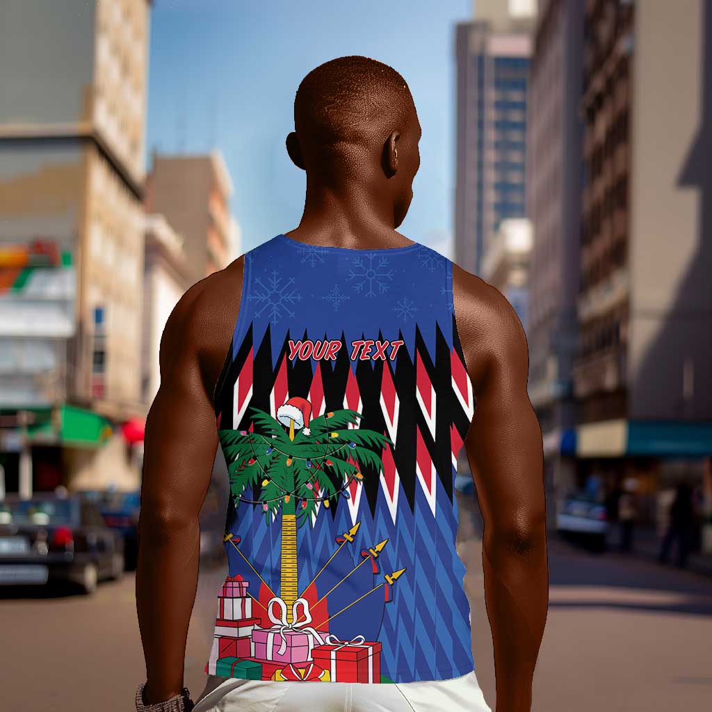 Haiti Afro Christmas Personalized Men Tank Top Festive Vibes LT7