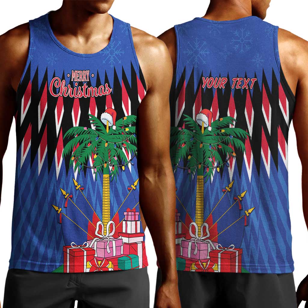 Haiti Afro Christmas Personalized Men Tank Top Festive Vibes LT7