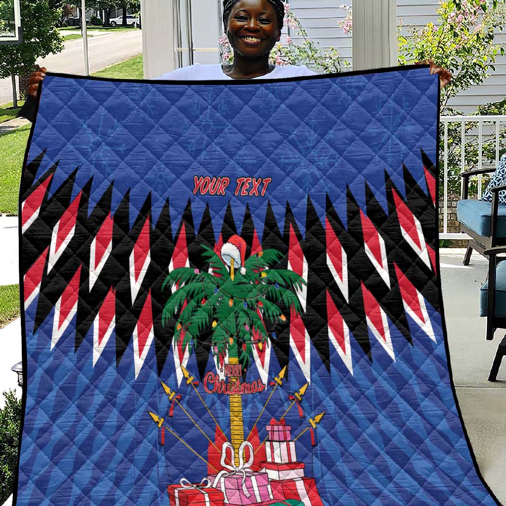 Haiti Afro Christmas Personalized Quilt Festive Vibes LT7