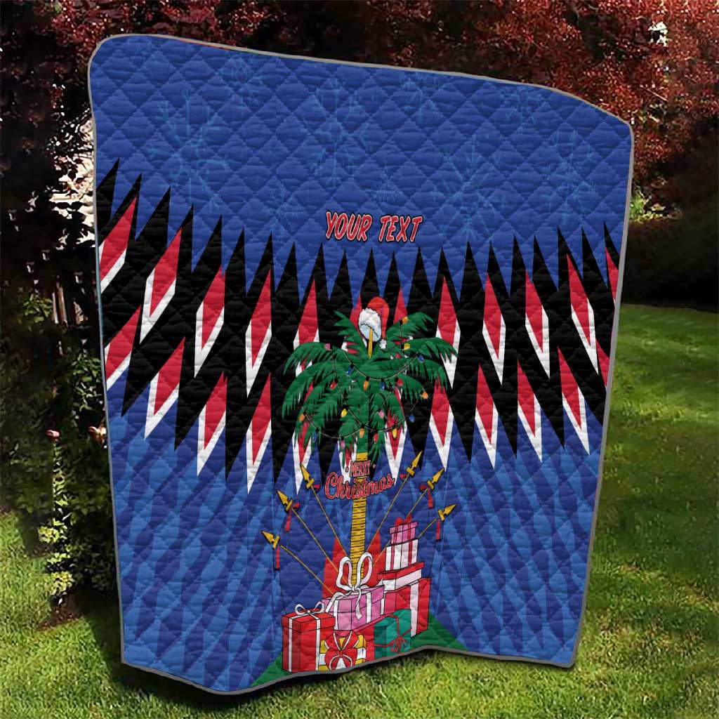 Haiti Afro Christmas Personalized Quilt Festive Vibes LT7