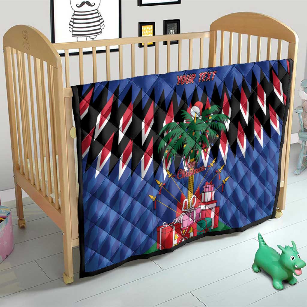 Haiti Afro Christmas Personalized Quilt Festive Vibes LT7