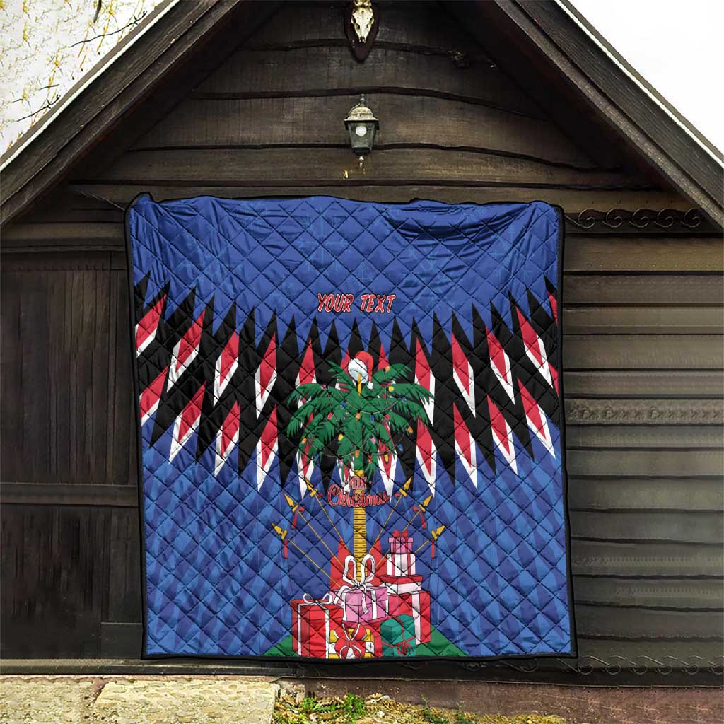 Haiti Afro Christmas Personalized Quilt Festive Vibes LT7