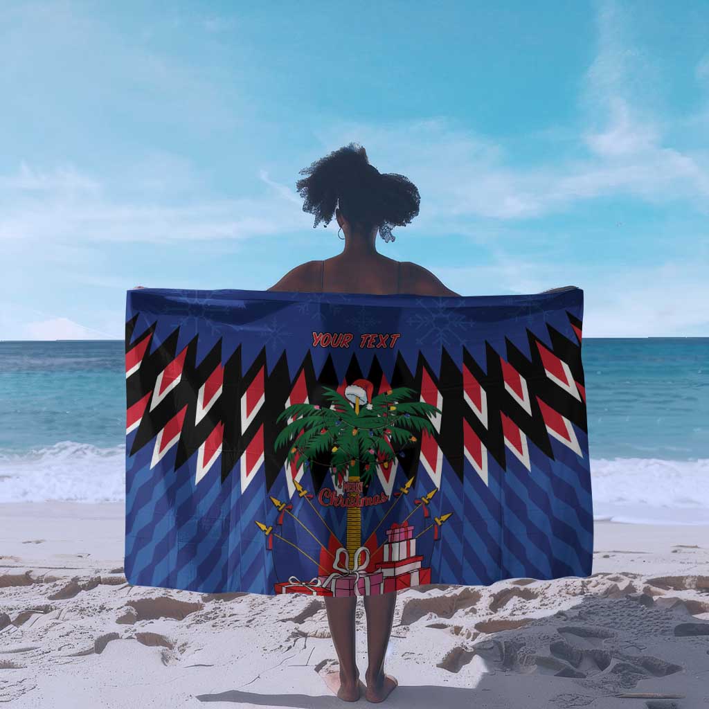 Haiti Afro Christmas Personalized Sarong Festive Vibes LT7