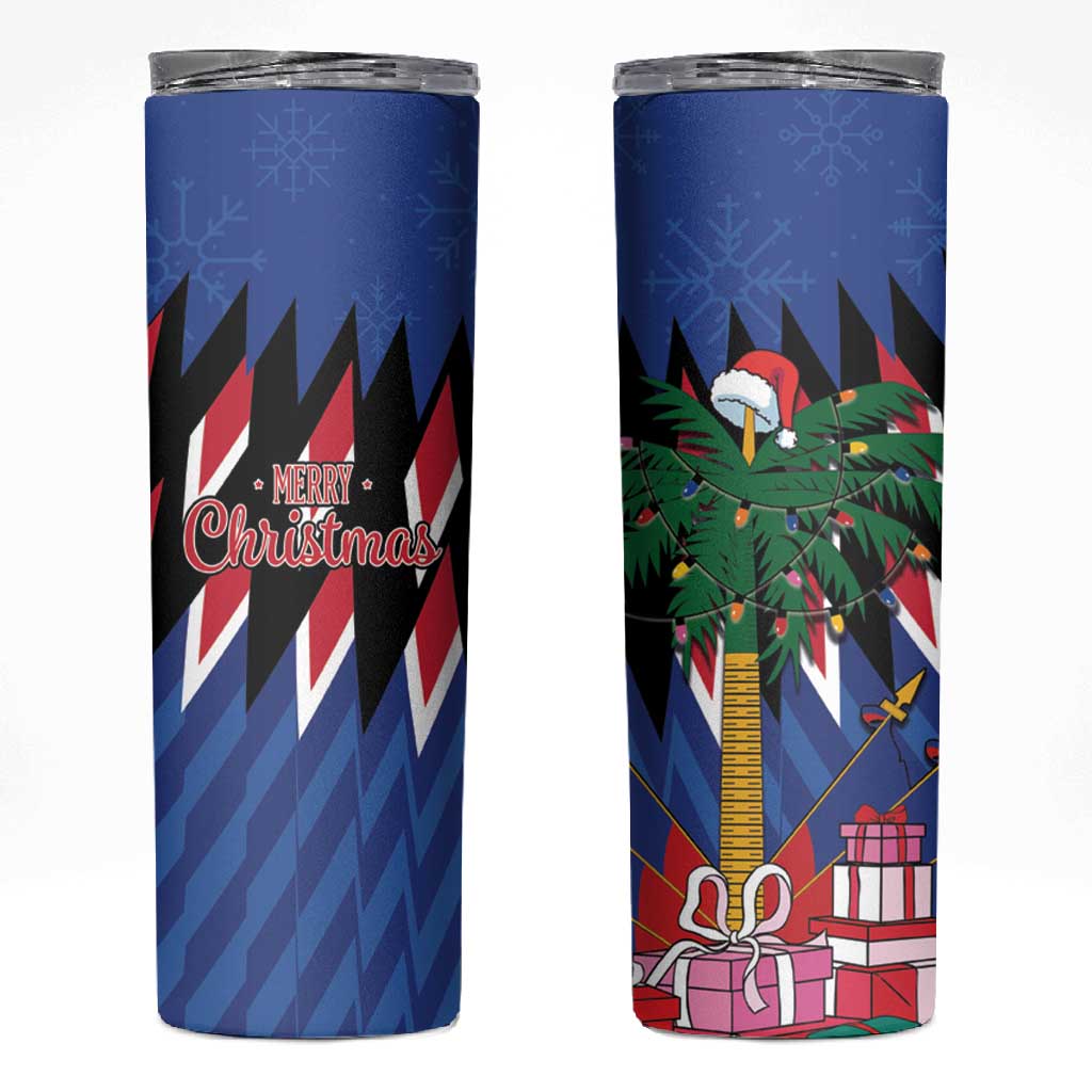 Haiti Afro Christmas Skinny Tumbler Festive Vibes LT7