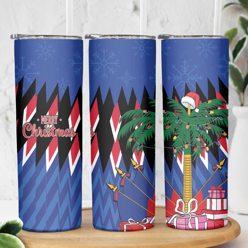 Haiti Afro Christmas Skinny Tumbler Festive Vibes LT7
