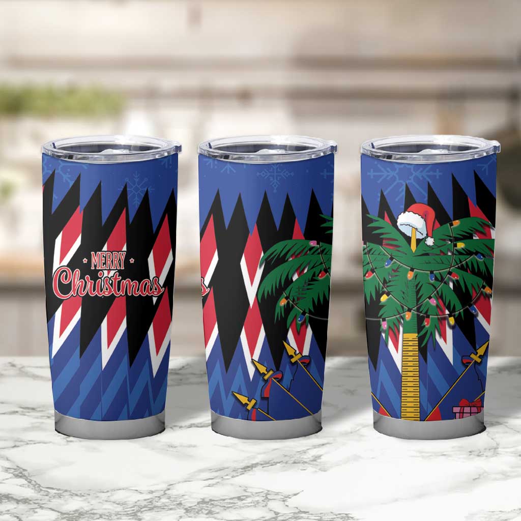 Haiti Afro Christmas Tumbler Cup Festive Vibes LT7