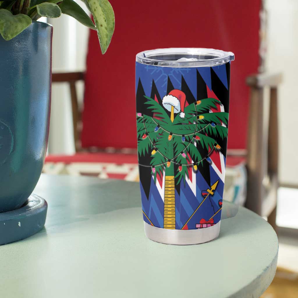 Haiti Afro Christmas Tumbler Cup Festive Vibes LT7