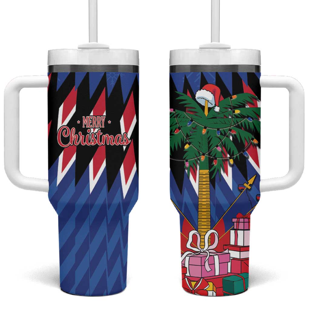 Haiti Afro Christmas Tumbler With Handle Festive Vibes LT7