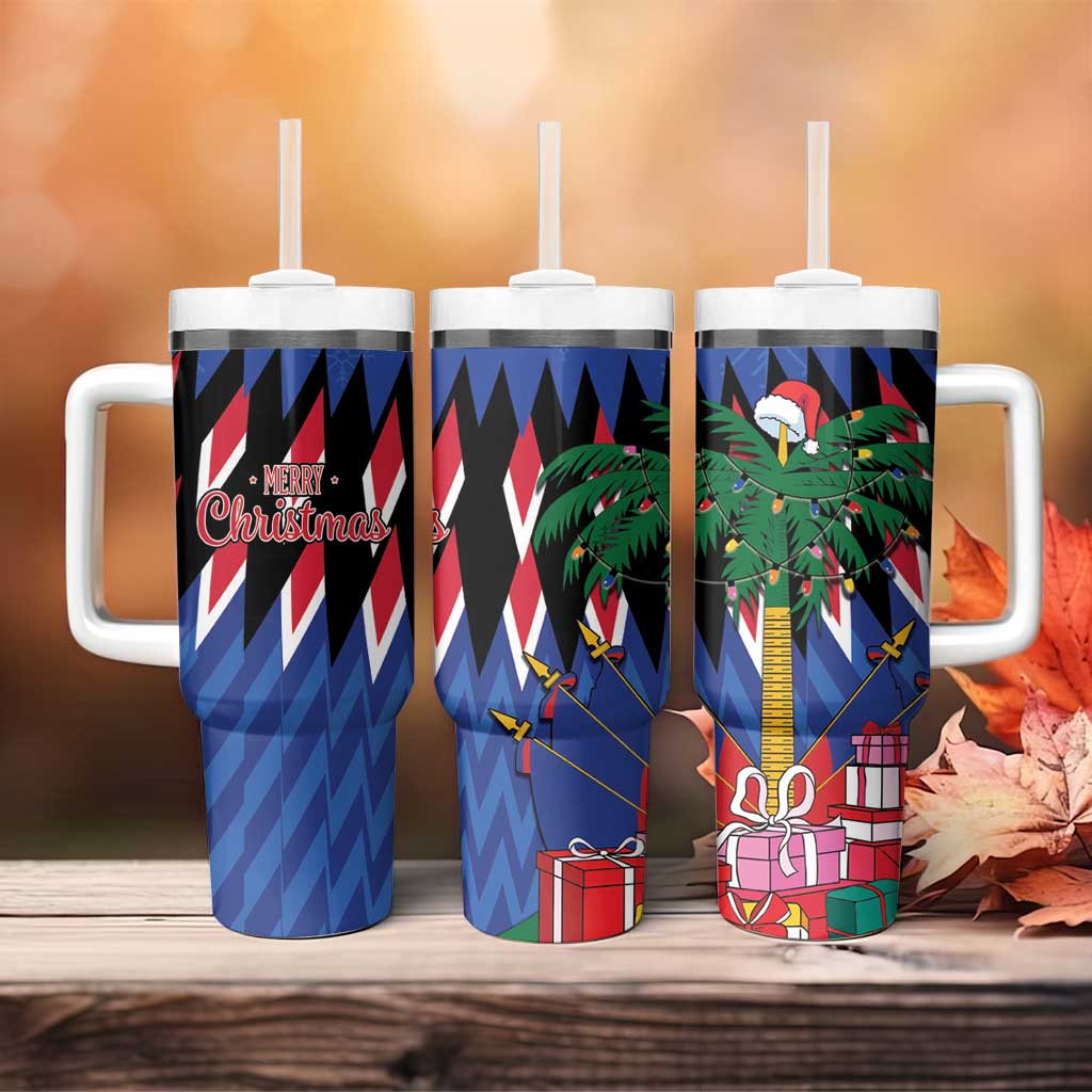 Haiti Afro Christmas Tumbler With Handle Festive Vibes LT7