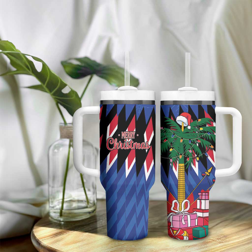 Haiti Afro Christmas Tumbler With Handle Festive Vibes LT7