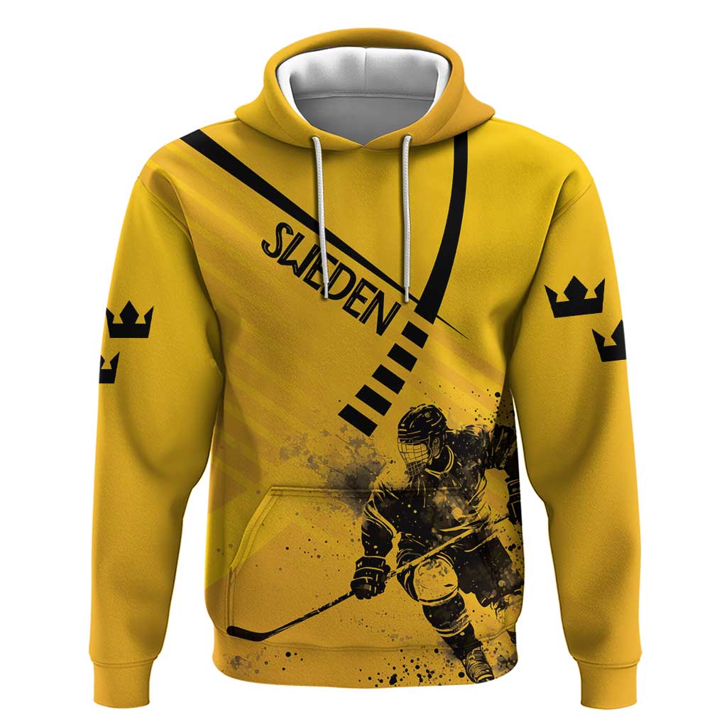 Sweden Ice Hockey Personalized Hoodie Tre Kronor - GO Sweden LT7