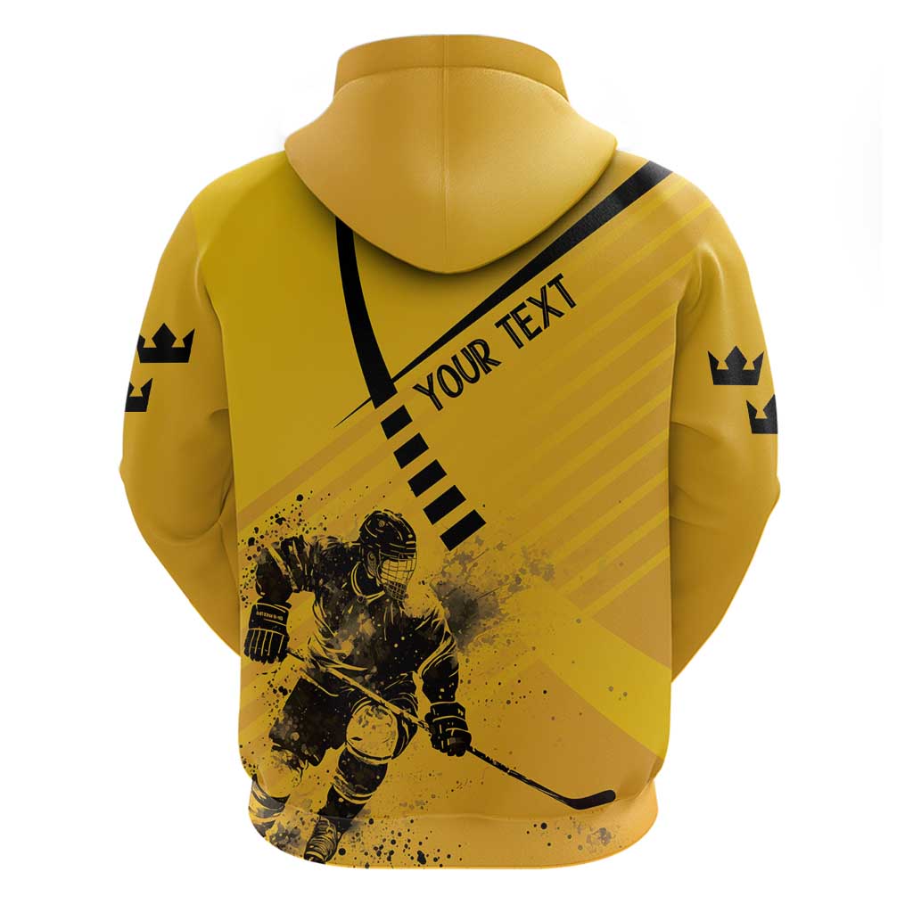Sweden Ice Hockey Personalized Hoodie Tre Kronor - GO Sweden LT7