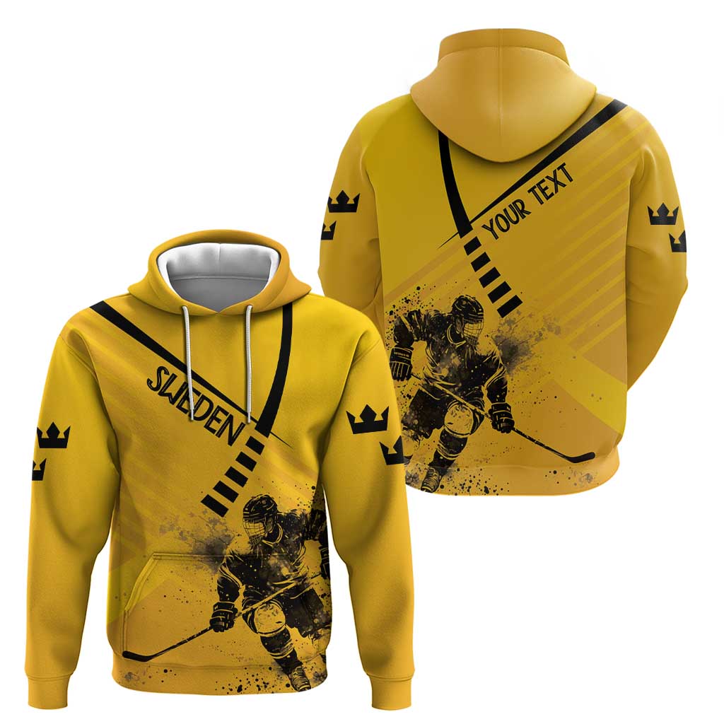 Sweden Ice Hockey Personalized Hoodie Tre Kronor - GO Sweden LT7