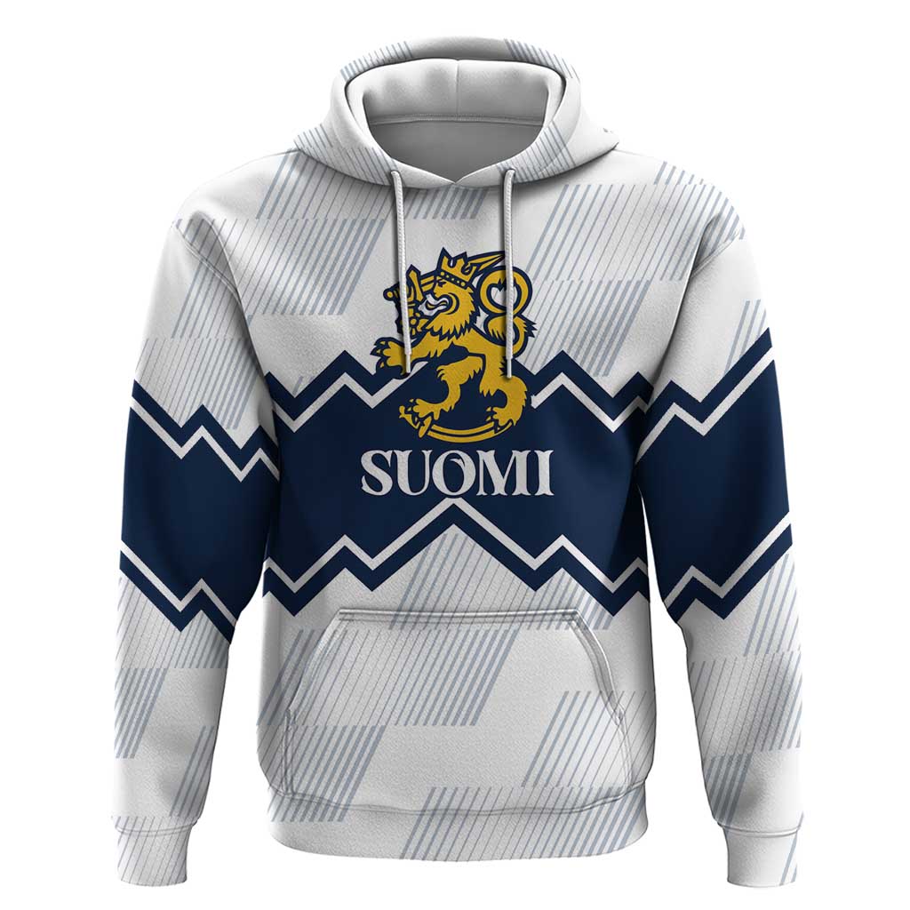 Suomi Ice Hockey Custom Hoodie Scandinavian Mountains Inspired LT7