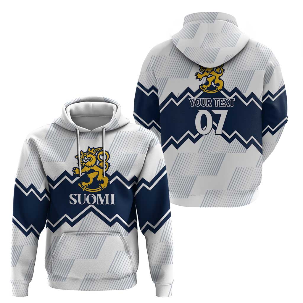 Suomi Ice Hockey Custom Hoodie Scandinavian Mountains Inspired LT7