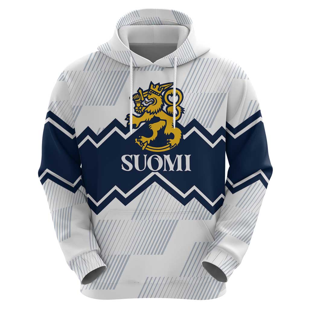 Suomi Ice Hockey Custom Hoodie Scandinavian Mountains Inspired LT7