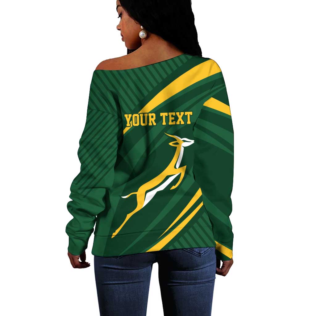 Personalized South Africa Bokke Off Shoulder Sweater Minimalism Style LT7