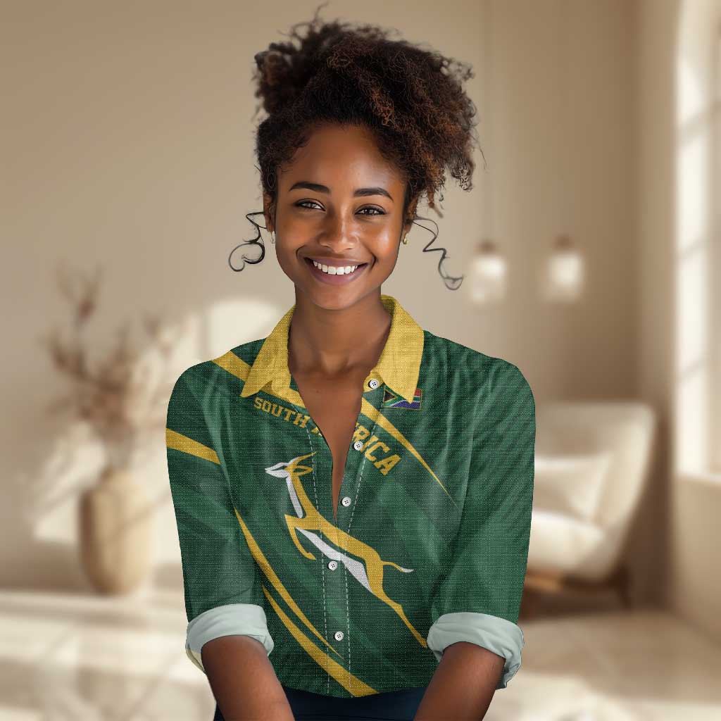 Personalized South Africa Bokke Women Casual Shirt Minimalism Style LT7