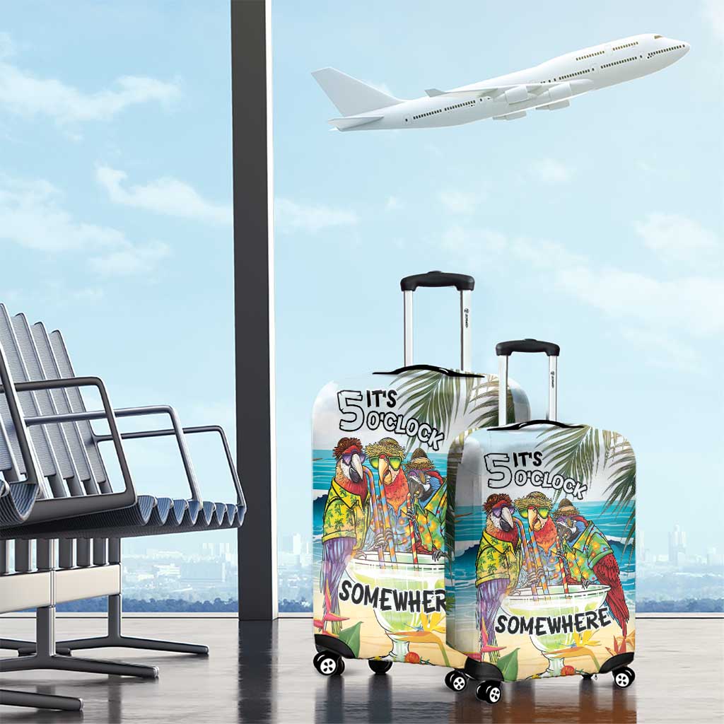 It's 5 o'clock Somewhere Luggage Cover Beach Party LT7