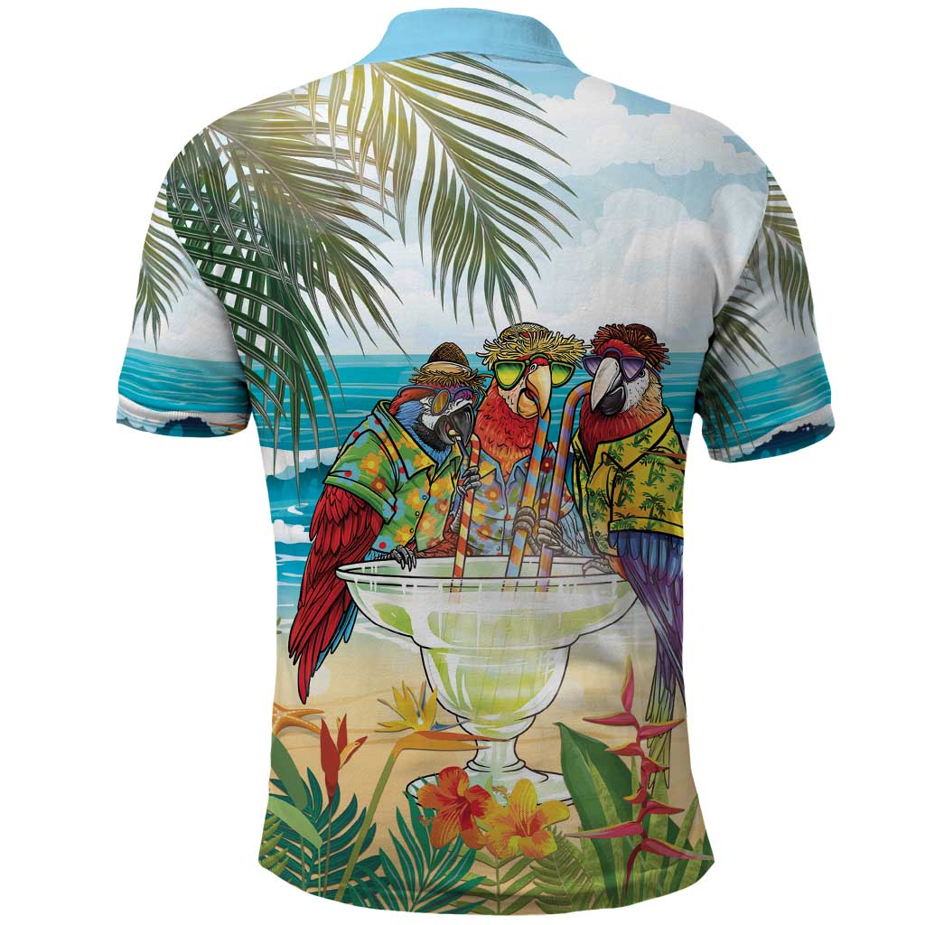 It's 5 o'clock Somewhere Polo Shirt Beach Party LT7