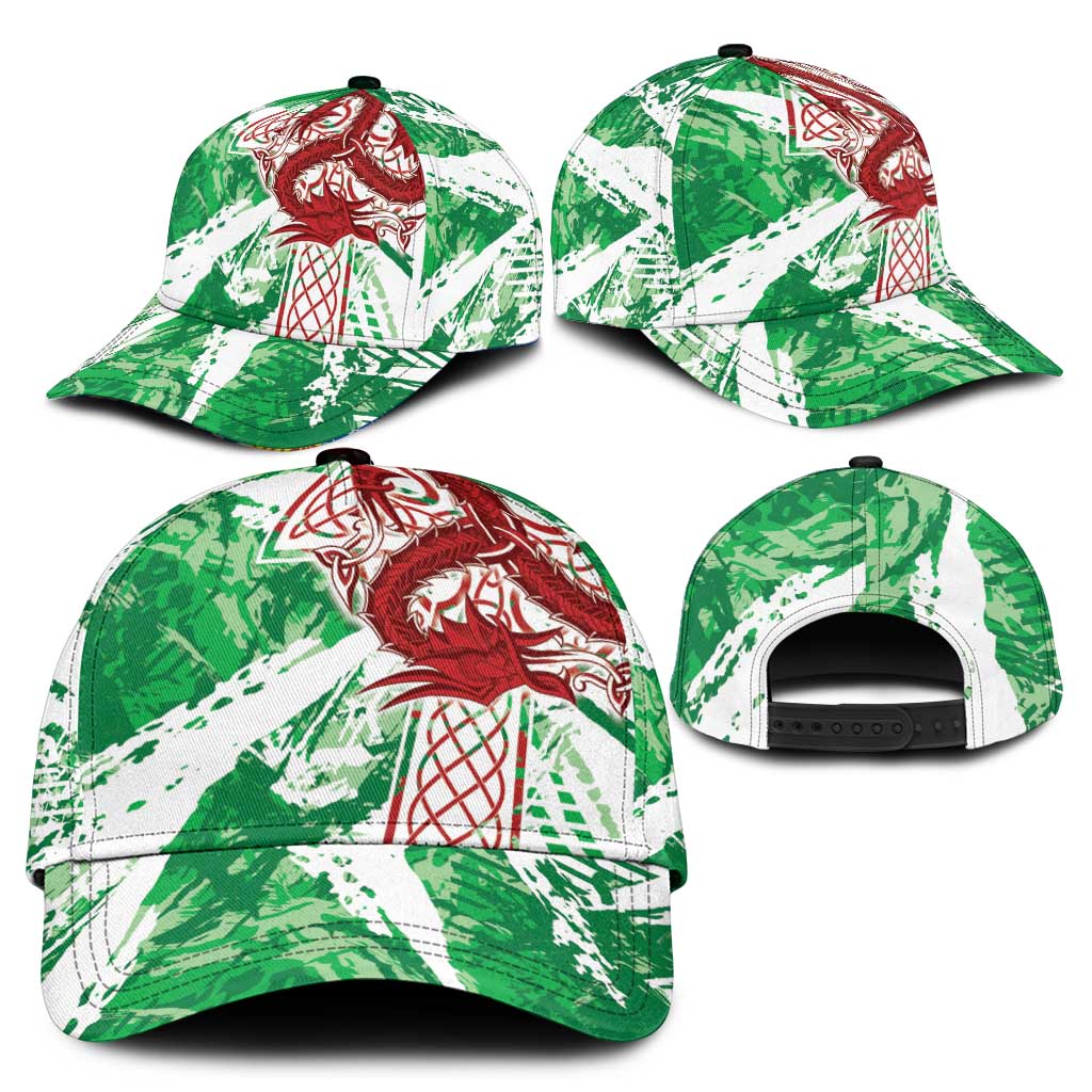 Wales Cymru Am Byth Classic Cap Celtic Dragon Triskelion LT7