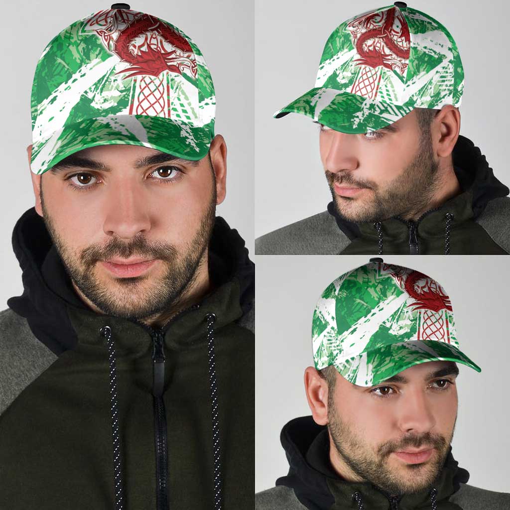 Wales Cymru Am Byth Classic Cap Celtic Dragon Triskelion LT7