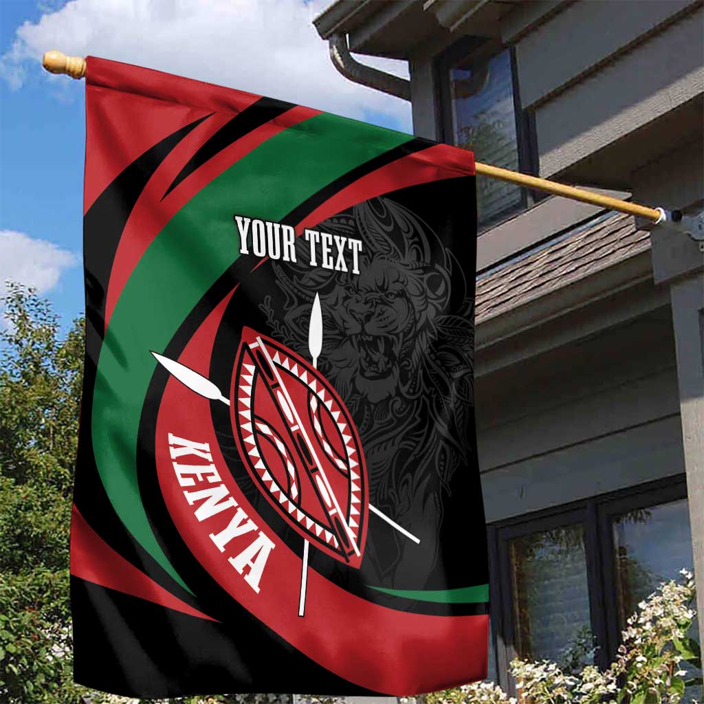 Kenya Personalized Garden Flag Mashujaa Day Lion Warrior LT7