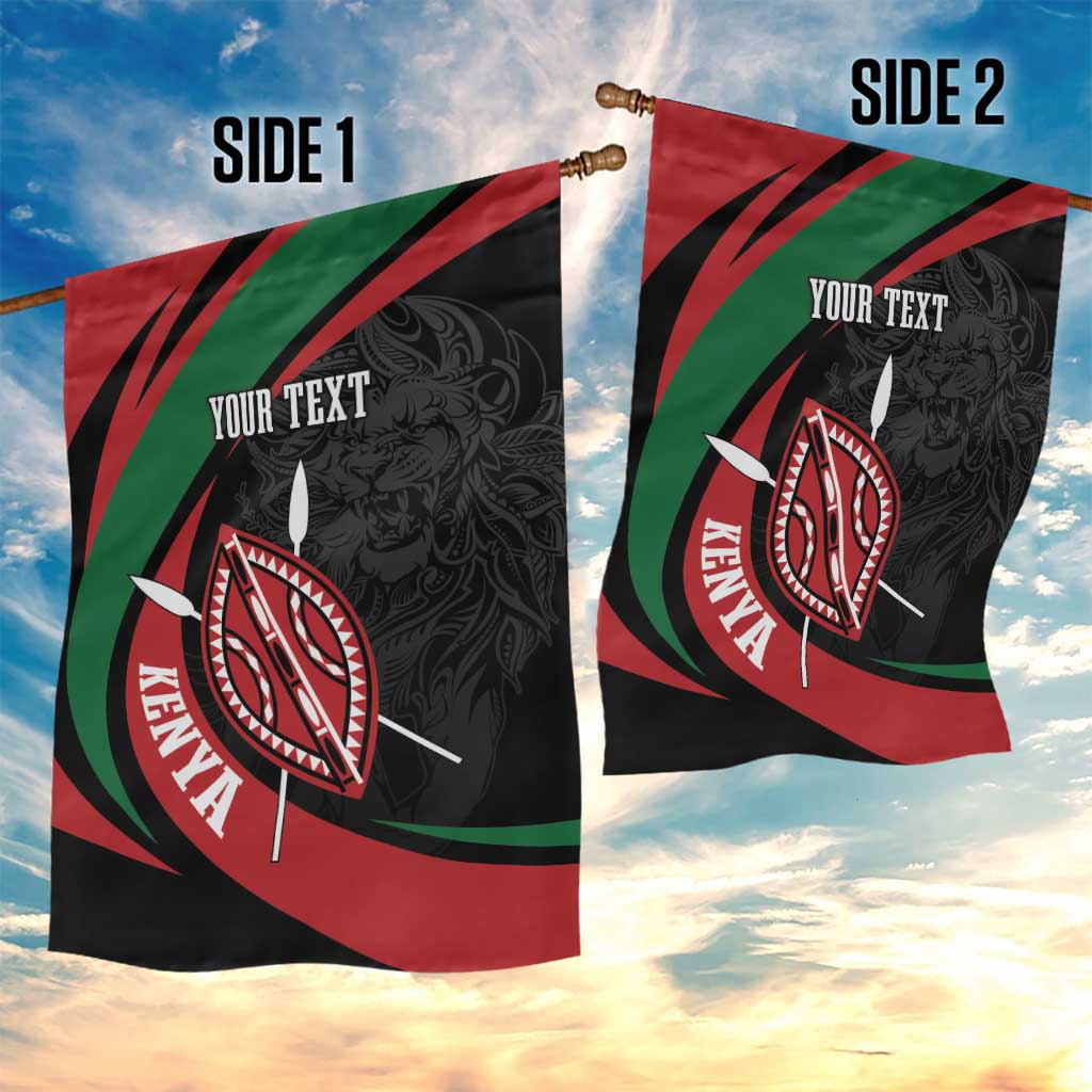 Kenya Personalized Garden Flag Mashujaa Day Lion Warrior LT7