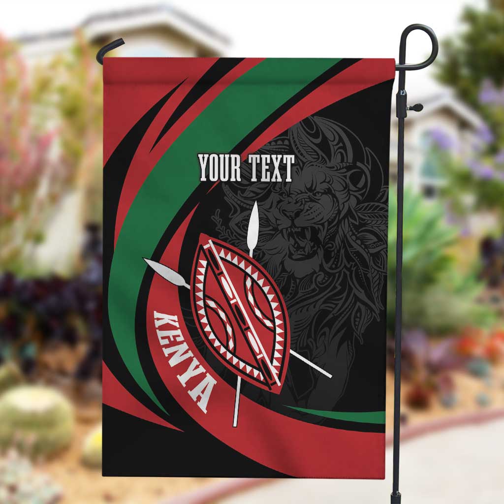 Kenya Personalized Garden Flag Mashujaa Day Lion Warrior LT7