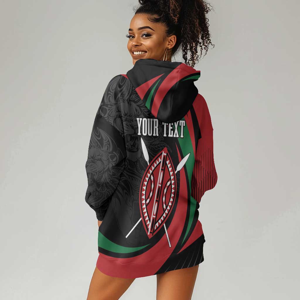 Kenya Personalized Hoodie Dress Mashujaa Day Lion Warrior LT7