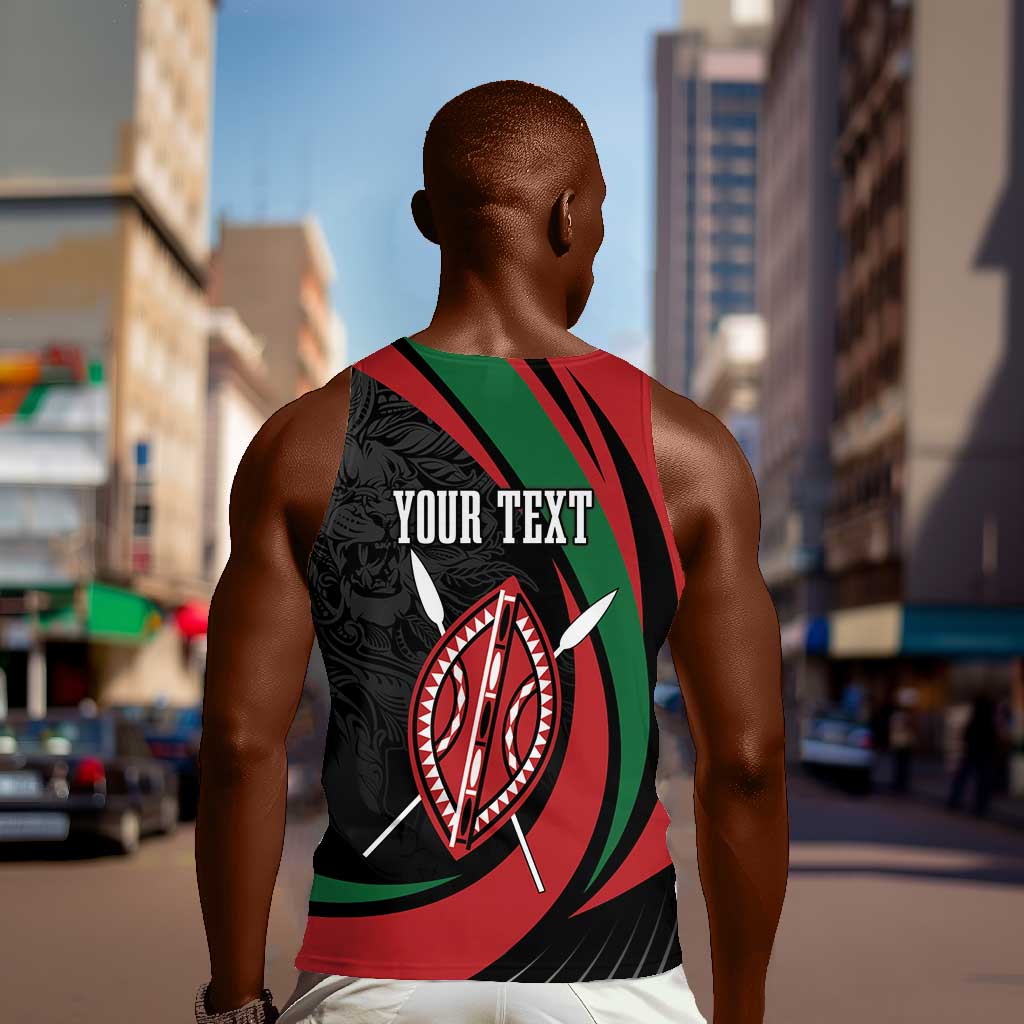Kenya Personalized Men Tank Top Mashujaa Day Lion Warrior LT7