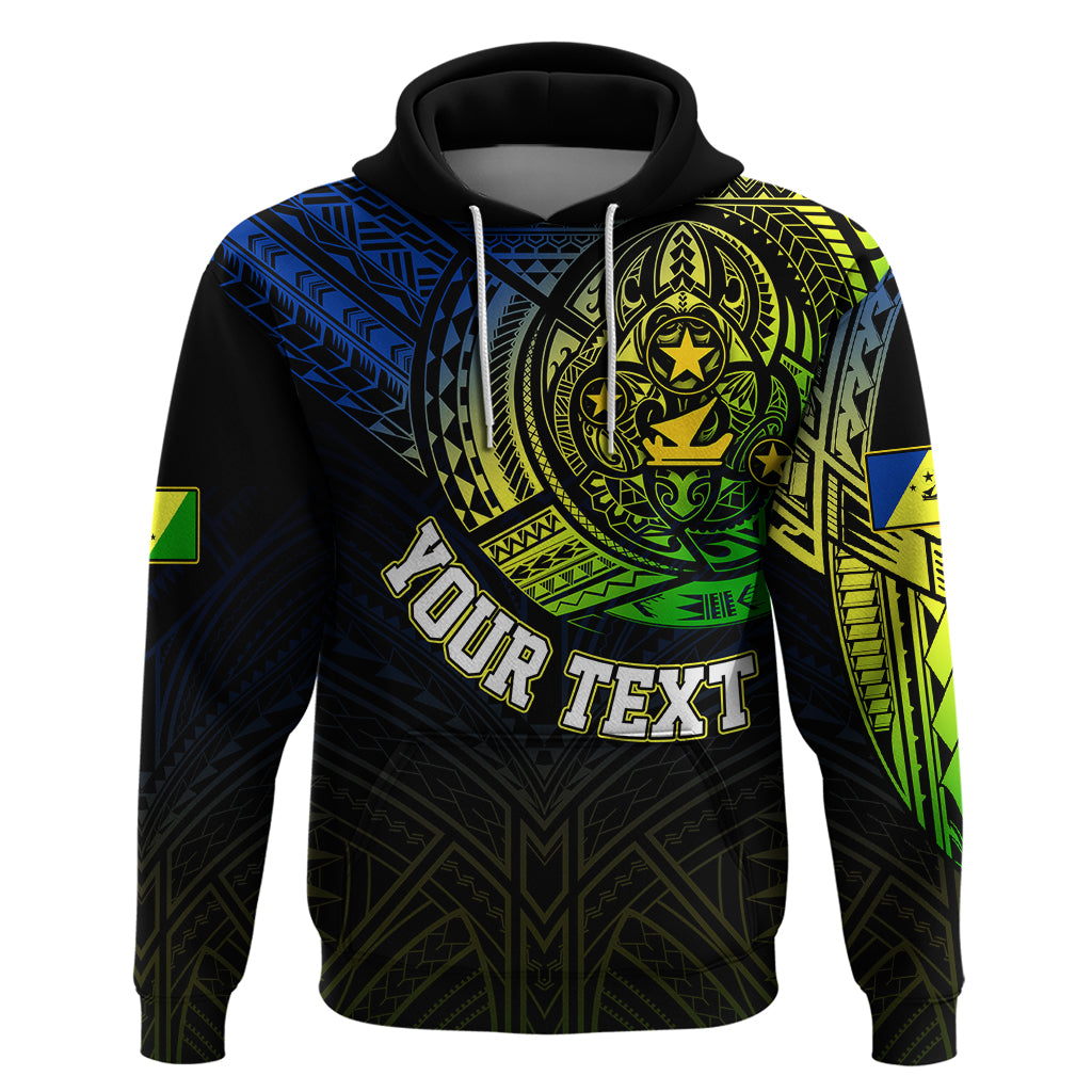 Custom Vanuatu Hoodie Turtle Chest Tattoo Flag Color - Malampa LT7