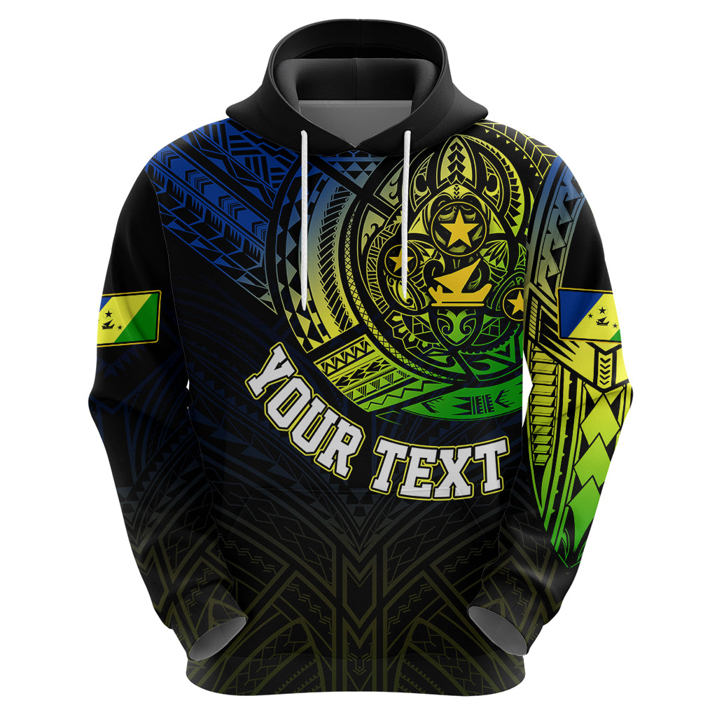 Custom Vanuatu Hoodie Turtle Chest Tattoo Flag Color - Malampa LT7