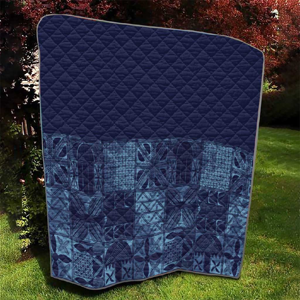 Yoruba Adire Eleko Patterns Quilt Indigo Vintage LT7