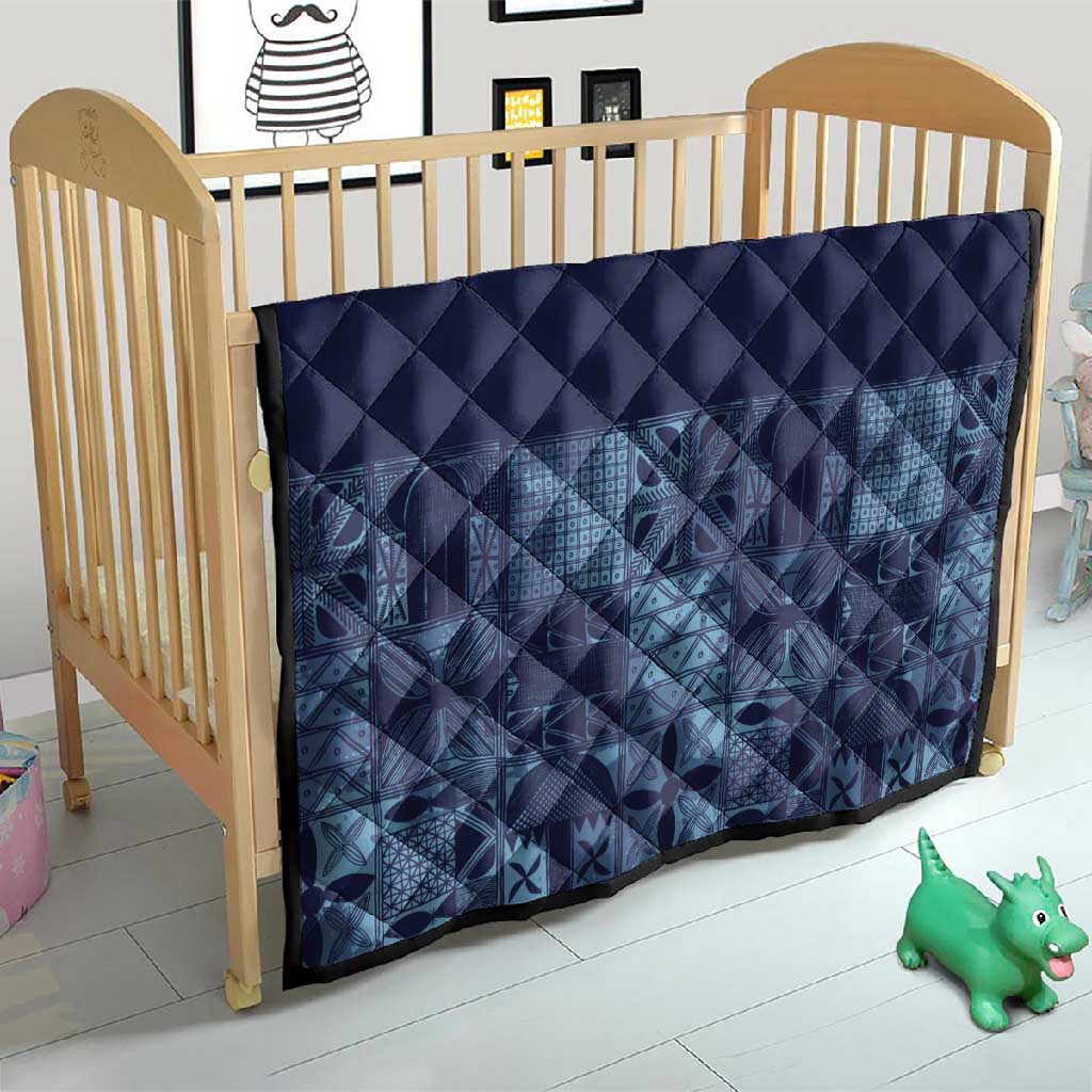 Yoruba Adire Eleko Patterns Quilt Indigo Vintage LT7