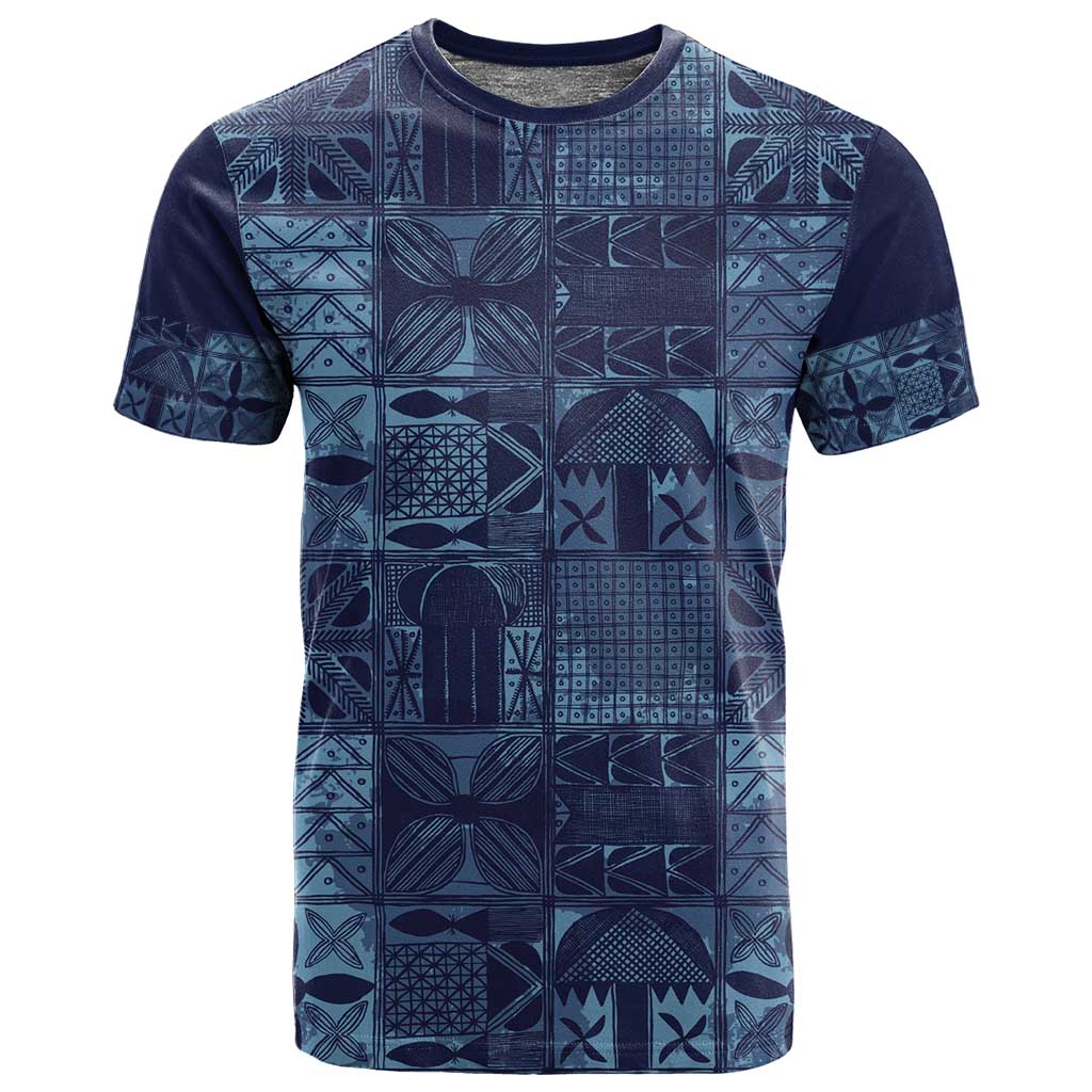 Yoruba Adire Eleko Patterns T shirt Indigo Vintage LT7
