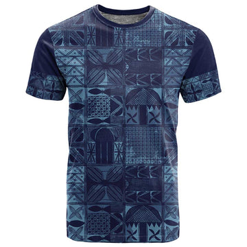 Yoruba Adire Eleko Patterns T shirt Indigo Vintage LT7