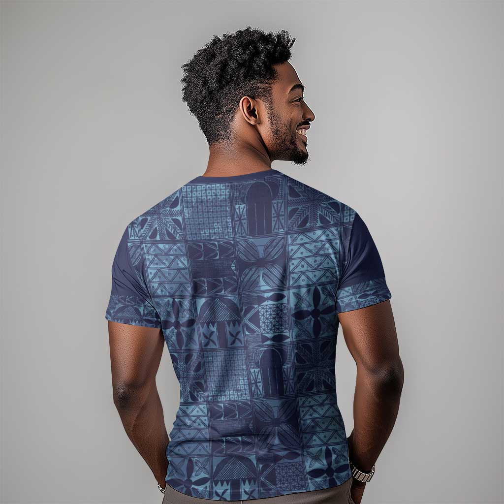 Yoruba Adire Eleko Patterns T shirt Indigo Vintage LT7