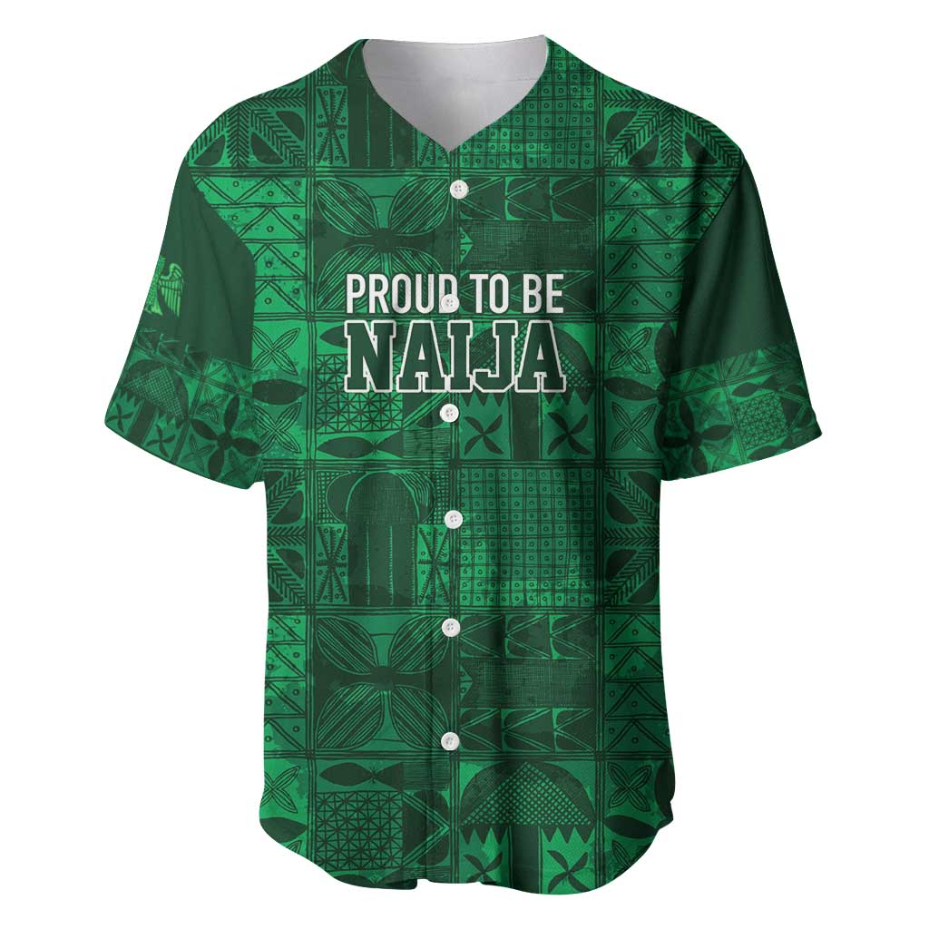 Nigeria Yoruba Adire Patterns Baseball Jersey Proud To Be Naija LT7