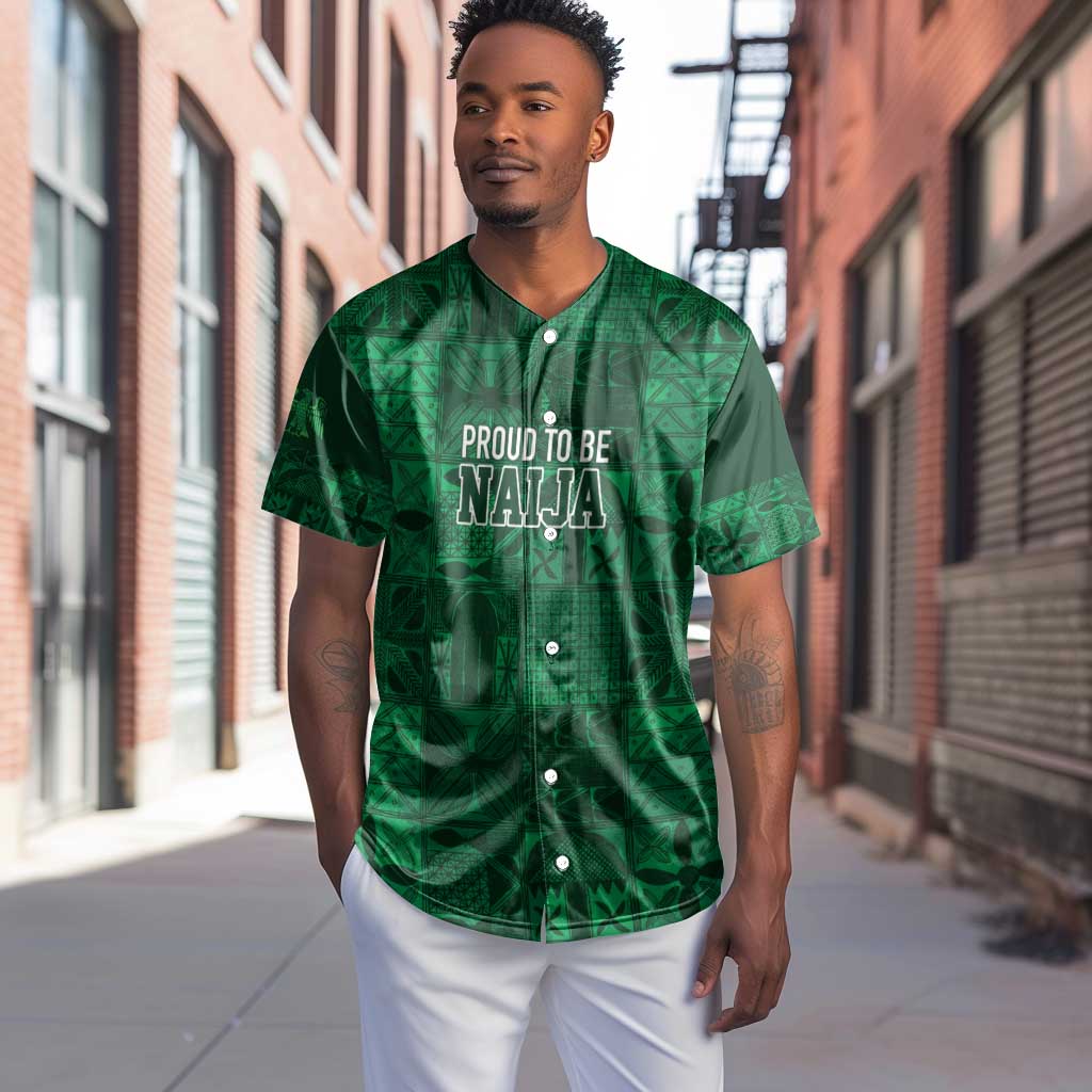 Nigeria Yoruba Adire Patterns Baseball Jersey Proud To Be Naija LT7