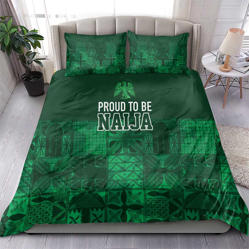 Nigeria Yoruba Adire Patterns Bedding Set Proud To Be Naija LT7